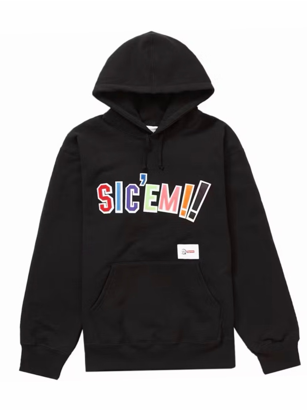 Supreme x Wtaps black sic’em hoodie